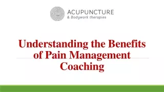 Understanding the Benefits of Pain Management Coaching
