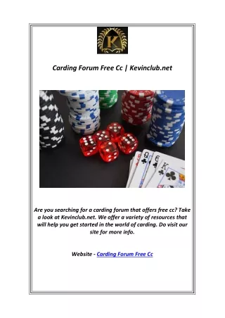 Carding Forum Free Cc | Kevinclub.net