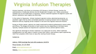 Virginia Infusion Therapies