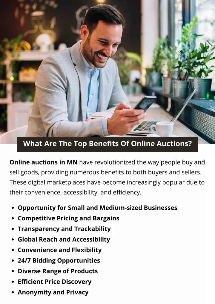 what are the top benefits of online auctions