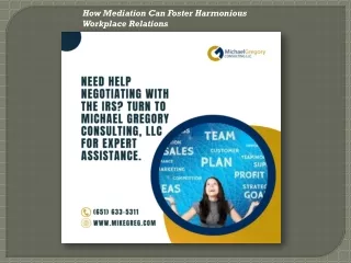 how mediation can foster harmonious workplace