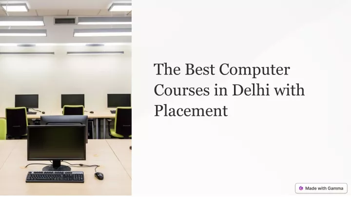 the best computer courses in delhi with placement
