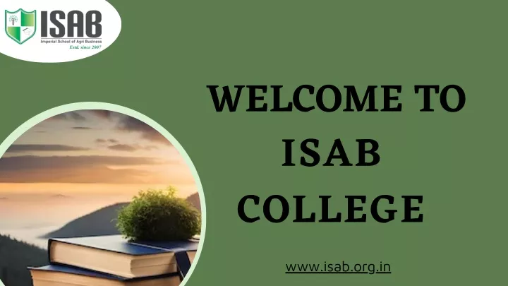 welcome to isab college