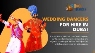 Wedding Dancers for Hire in Dubai | Dhol Bhangra