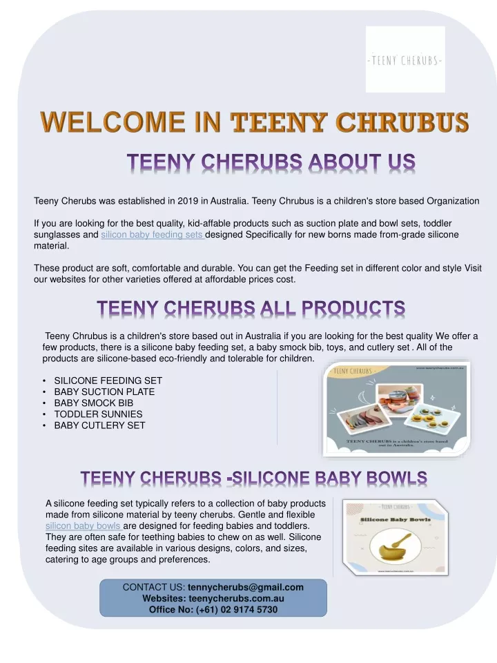 teeny cherubs was established in 2019