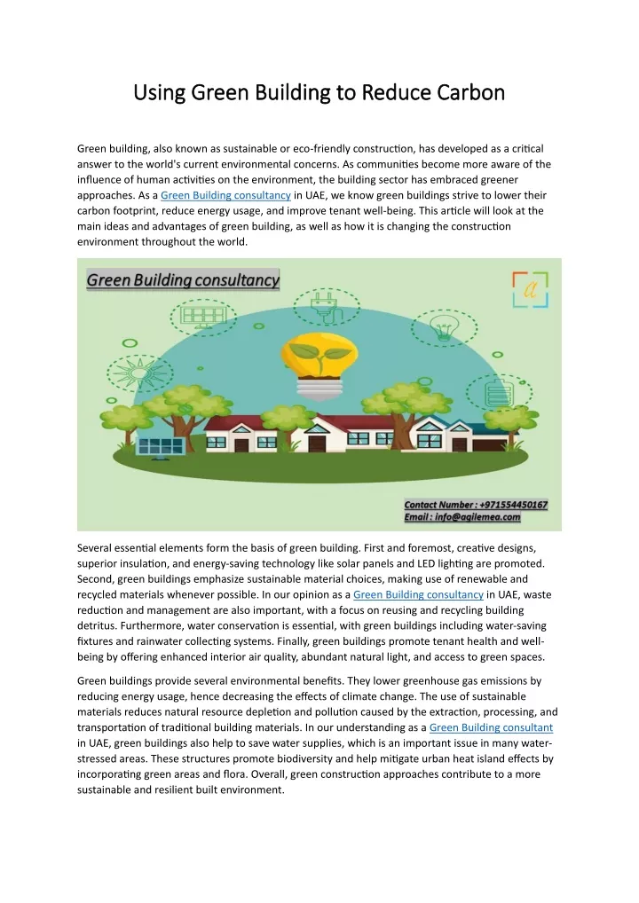 using green building using green building