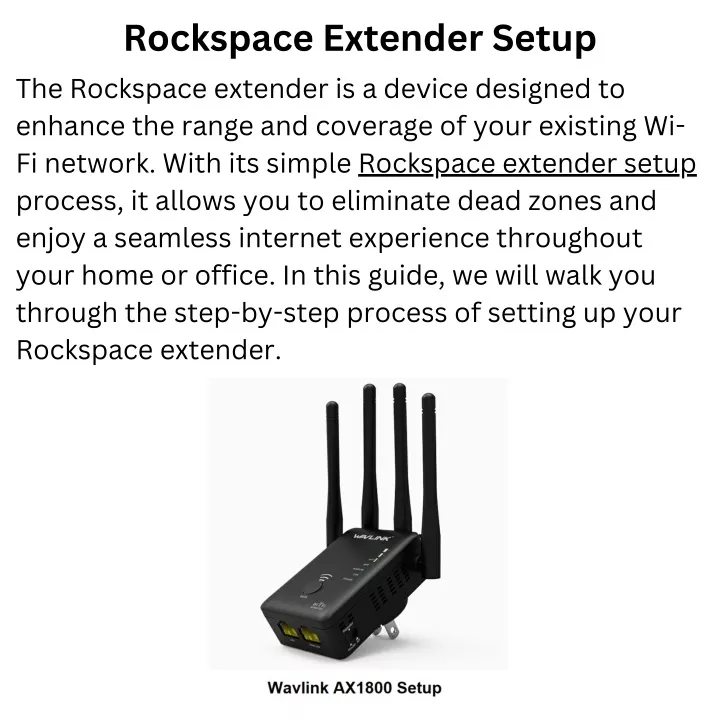 rockspace extender setup the rockspace extender