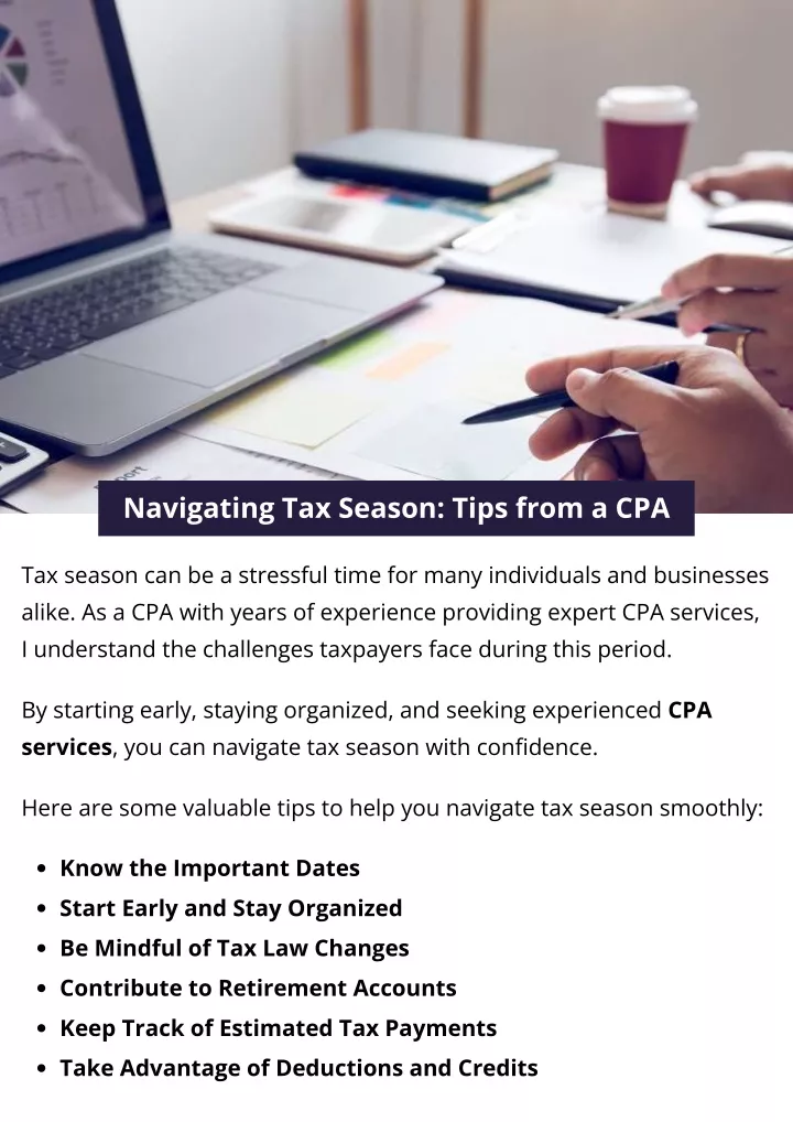 navigating tax season tips from a cpa