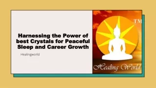 Best Crystals for peaceful sleep | Healingworld