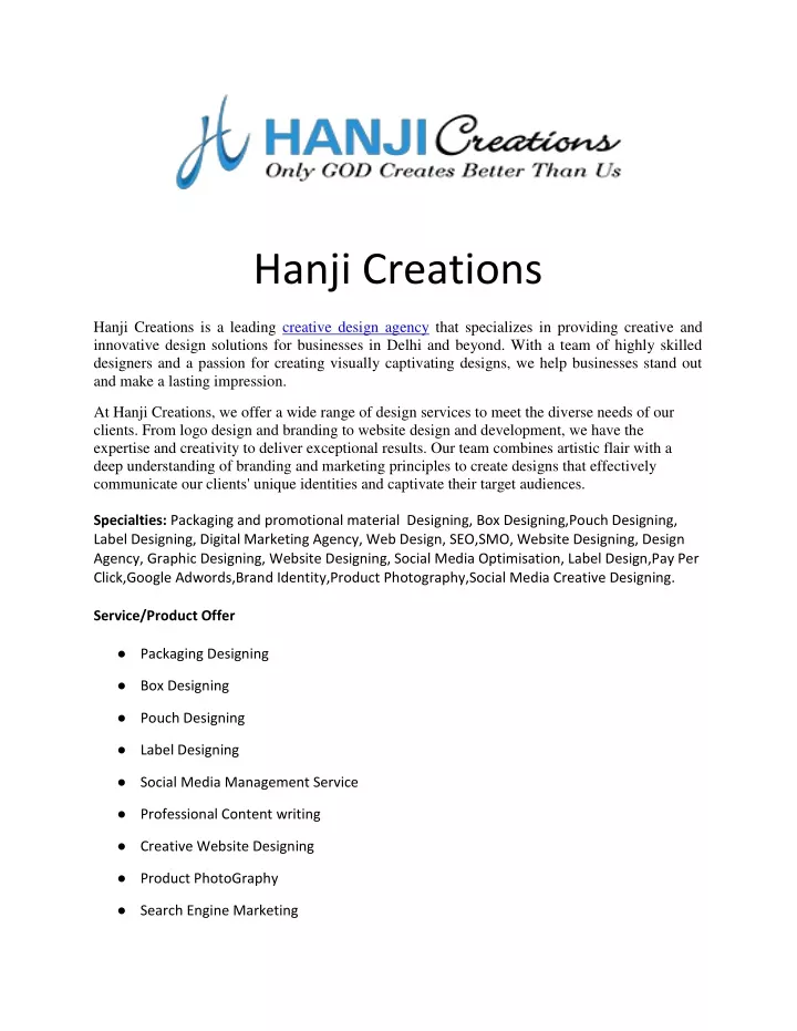 hanji creations