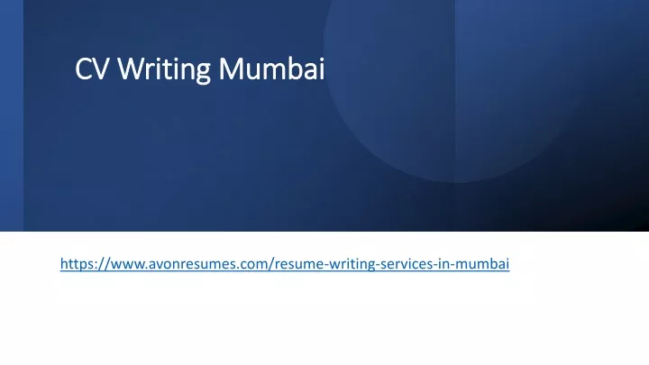 cv writing mumbai