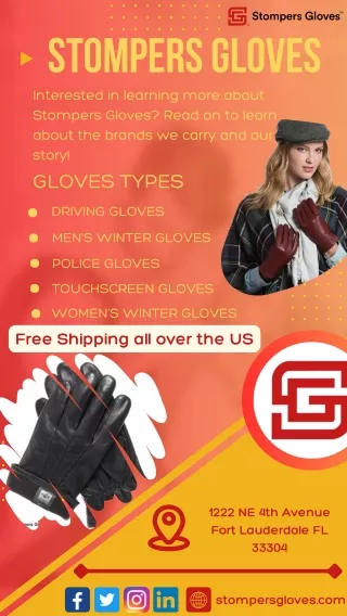 Best Hand Leather Tactical Gloves for Winter at Stompers Gloves