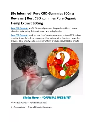 pure CBD Gummies usa