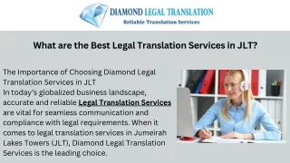 What are the Best Legal Translation Services in JLT