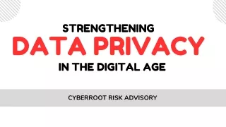 Data Privacy – Cyberroot Risk Advisory