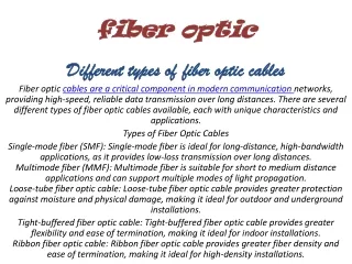 fiber  optic