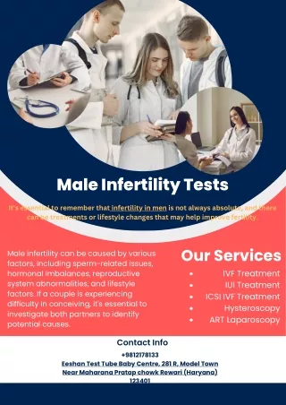 Male Infertility Tests