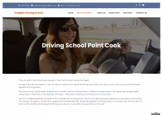 The Best Driving School in Point Cook A Comprehensive Guide