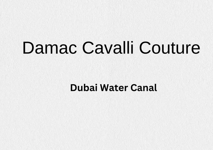 damac cavalli couture