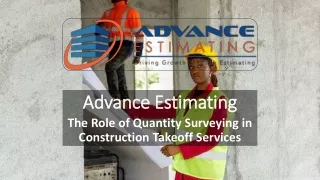 The Role of Quantity Surveying in Construction Takeoff Services