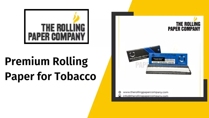 premium rolling paper for tobacco