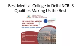 Best Medical College in Delhi NCR 3 Qualities Making Us the Best