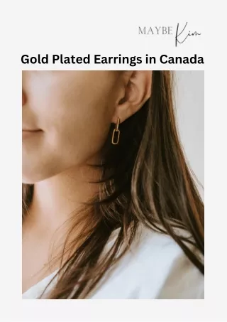 Sparkle with Elegance - Gold Plated Earrings in Canada