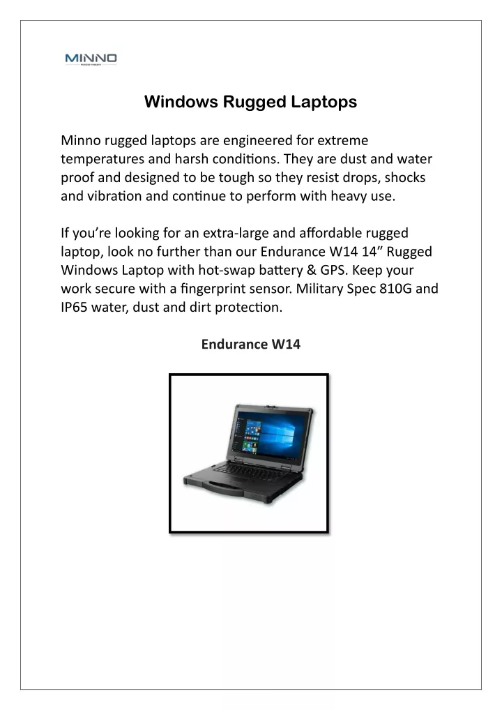 windows rugged laptops