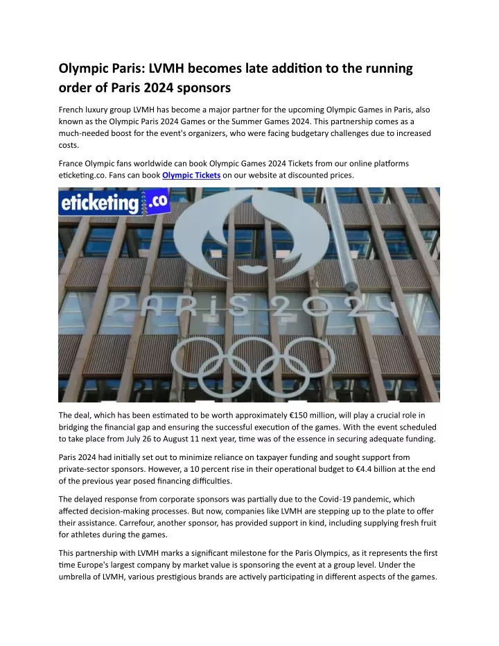 olympic paris lvmh becomes late addition