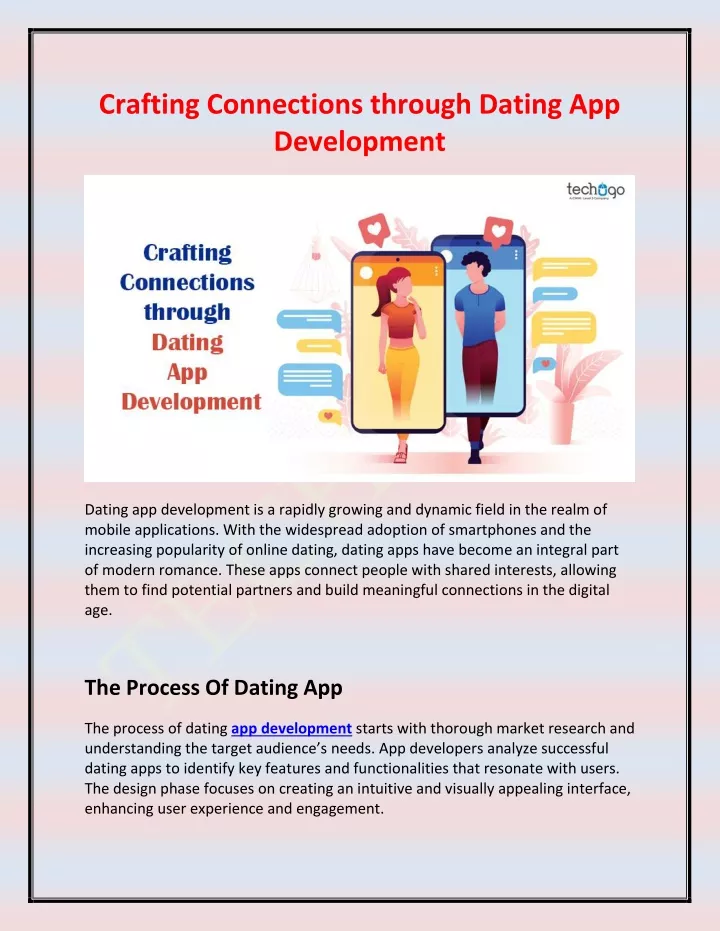 crafting connections through dating