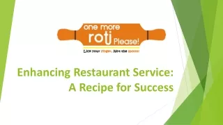 Enhancing Restaurant Service