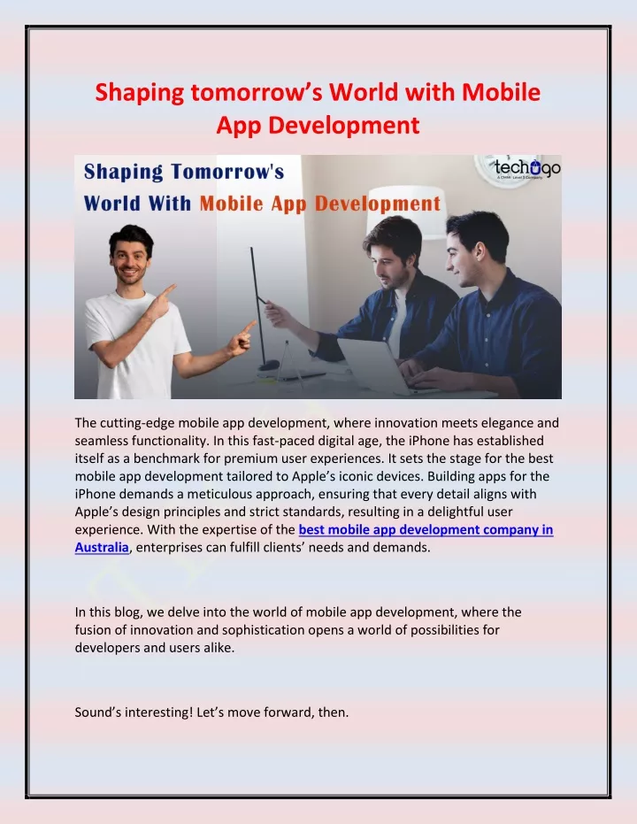 shaping tomorrow s world with mobile