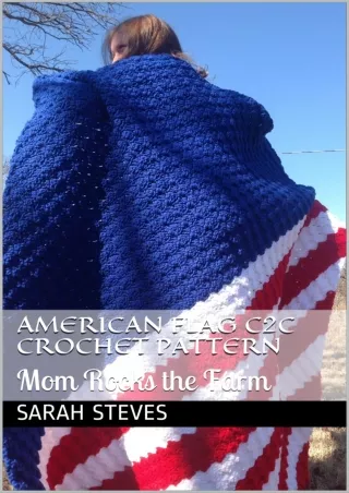 PDF/READ American Flag C2C Crochet Pattern: Mom Rocks the Farm