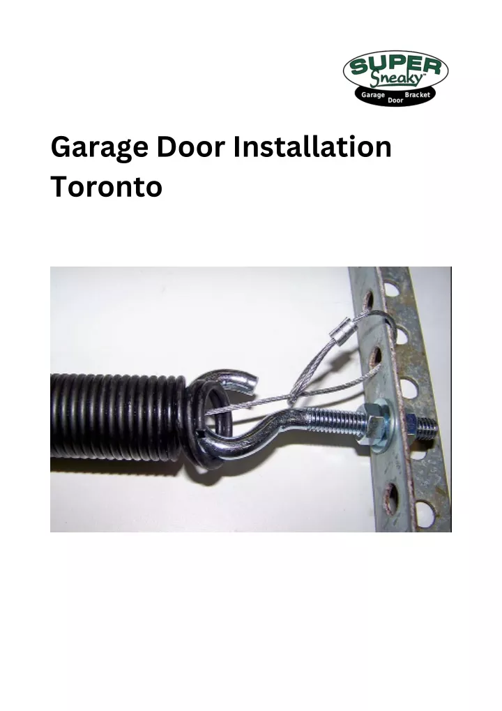 garage door installation toronto