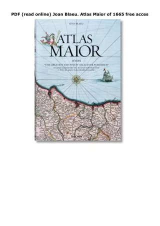PDF (read online) Joan Blaeu. Atlas Maior of 1665 free acces