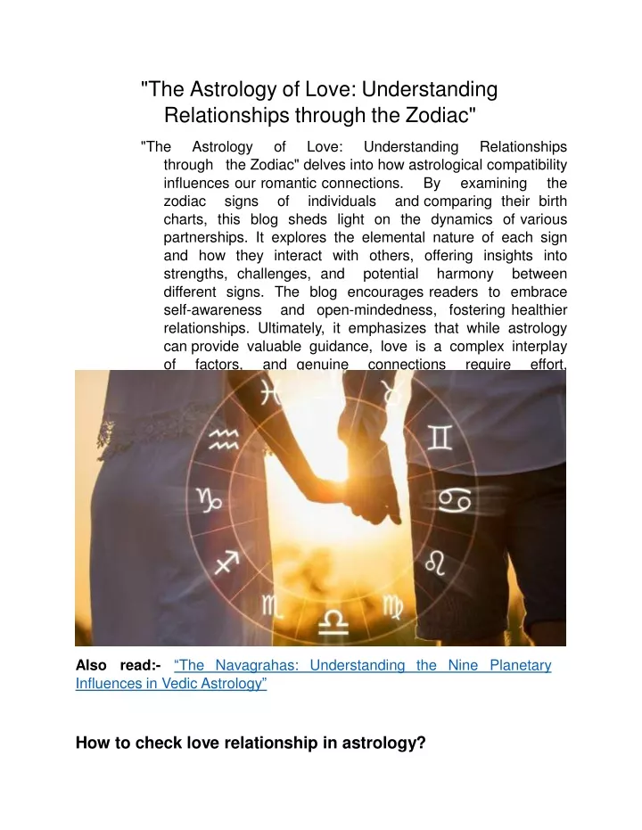 the astrology of love understanding relationships