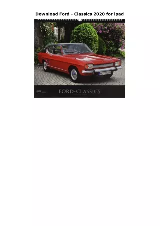 Download Ford - Classics 2020 for ipad