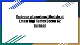 embrace a luxurious lifestyle at emaar digi homes