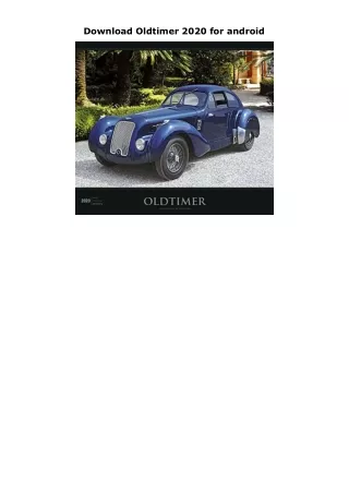 Download Oldtimer 2020 for android