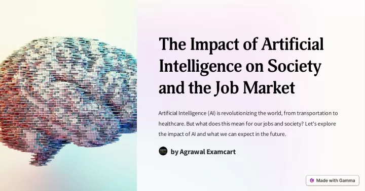 the impact of artificial intelligence on society