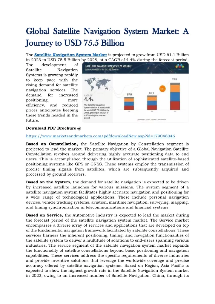 global satellite navigation system market