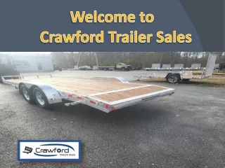 Black rhino landscape trailer with rails - Crawford Trailer Sales