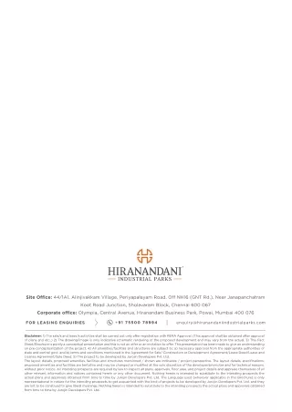 Warehouse Space For Rent & Sale- Hiranandani Industrial Parks