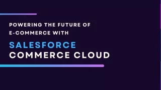 Salesforce Commerce Cloud For E-Commerce | Concretio