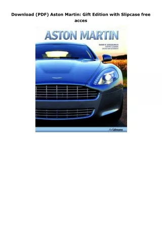 Download (PDF) Aston Martin: Gift Edition with Slipcase free acces