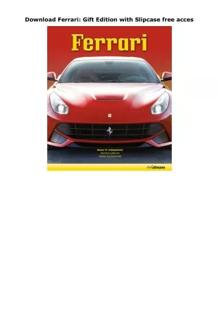 Download Ferrari: Gift Edition with Slipcase free acces