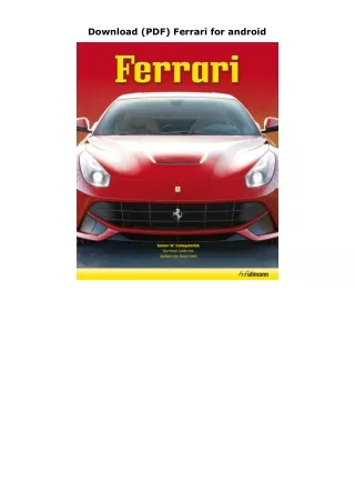 Download (PDF) Ferrari for android