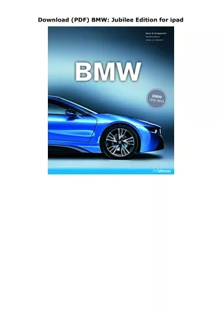 Download (PDF) BMW: Jubilee Edition for ipad