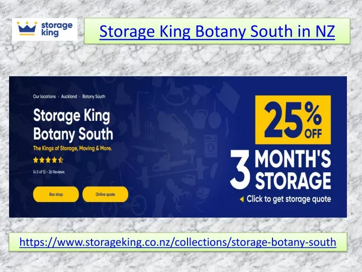 storage king botany south in nz