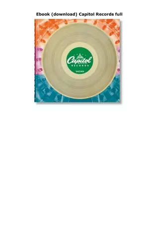 Ebook (download) Capitol Records full